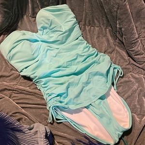 Strapless one piece- 36DD Victoria secret bathing suit